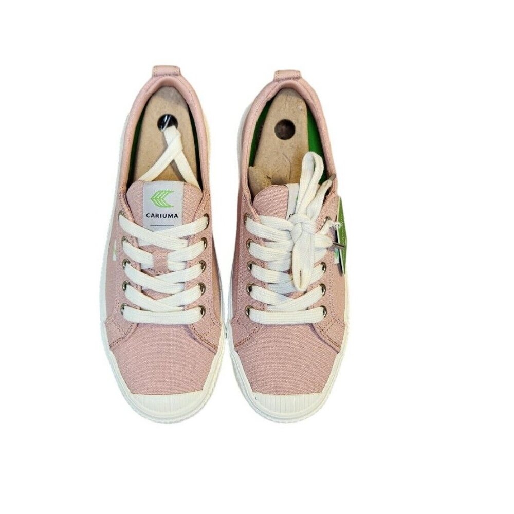 Cariuma Women's 8, Men's 6.5 OCA Low Rose Canvas Sneaker Memory Foam Insole - Picture 3 of 8